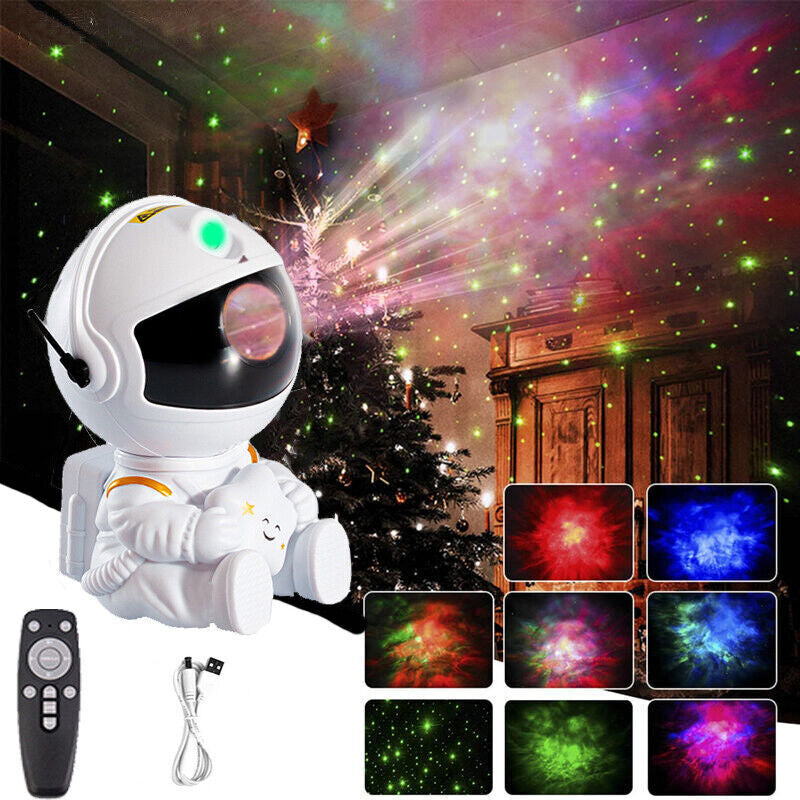 Astronaut Starry Star Galaxy Projector Night Lights Space Nebula Gift W/Remote