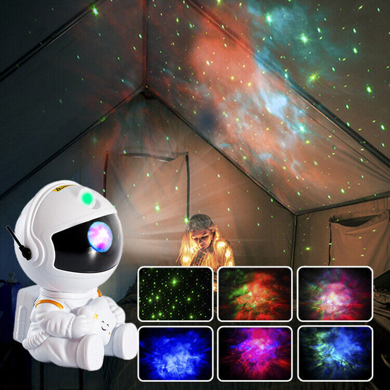 Astronaut Starry Star Galaxy Projector Night Lights Space Nebula Gift W/Remote