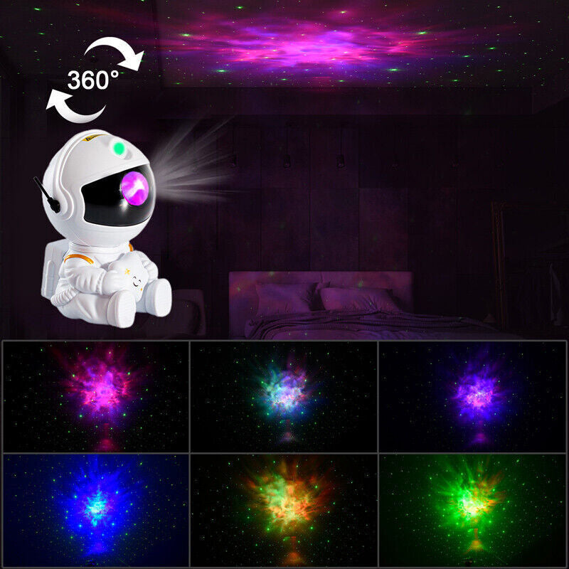 Astronaut Starry Star Galaxy Projector Night Lights Space Nebula Gift W/Remote