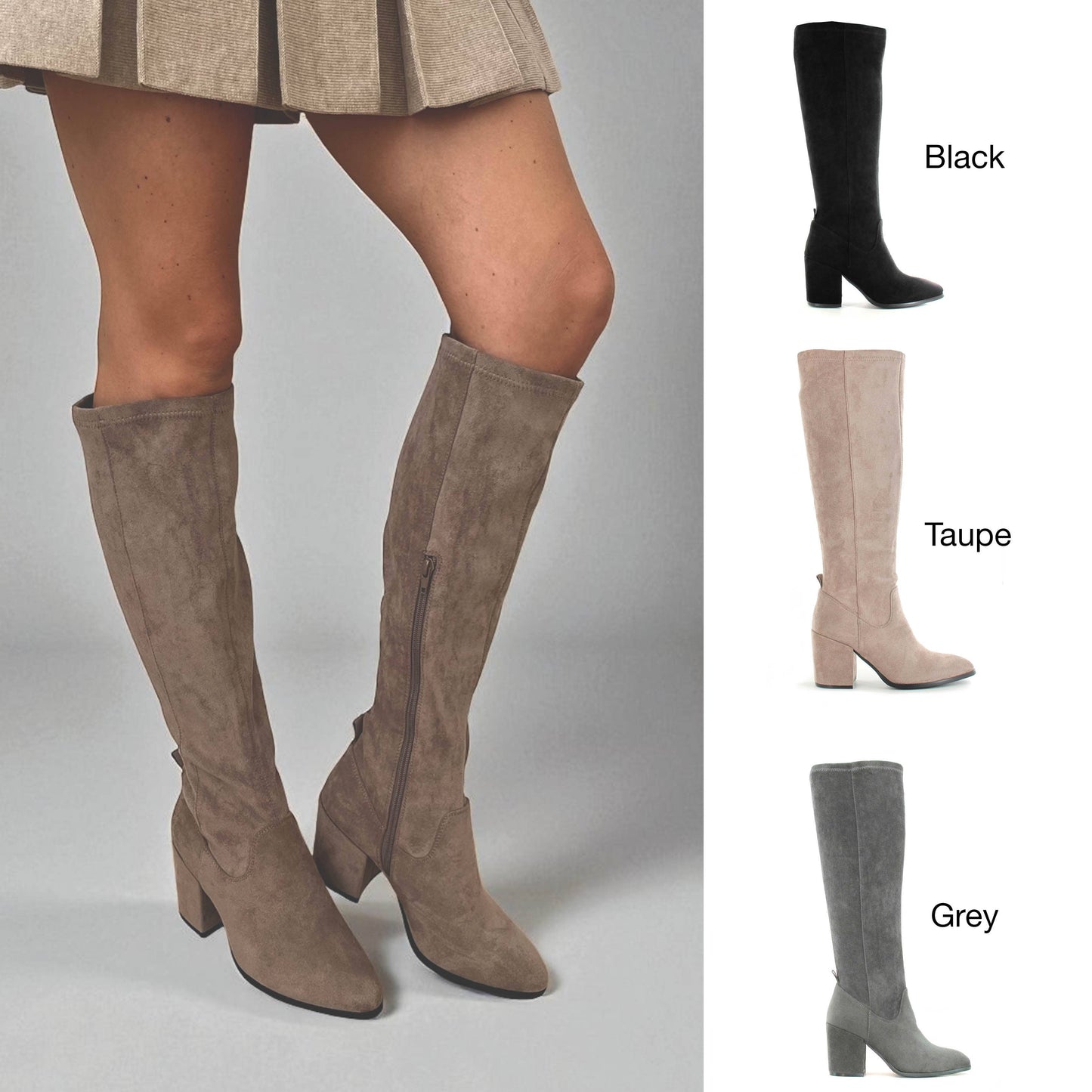 Ella Shoes Ltd - Paige: Knee High Magic Stretch Boot -