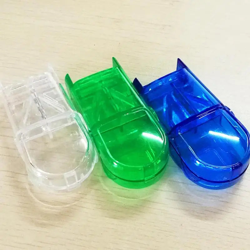 Pill Cutter Clear Pill Cutter And Splitter With Dispenser Clear Vitamin And Medicine Crusher For Adults And Children Portable