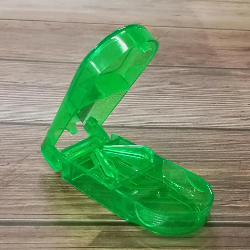 Pill Cutter Clear Pill Cutter And Splitter With Dispenser Clear Vitamin And Medicine Crusher For Adults And Children Portable