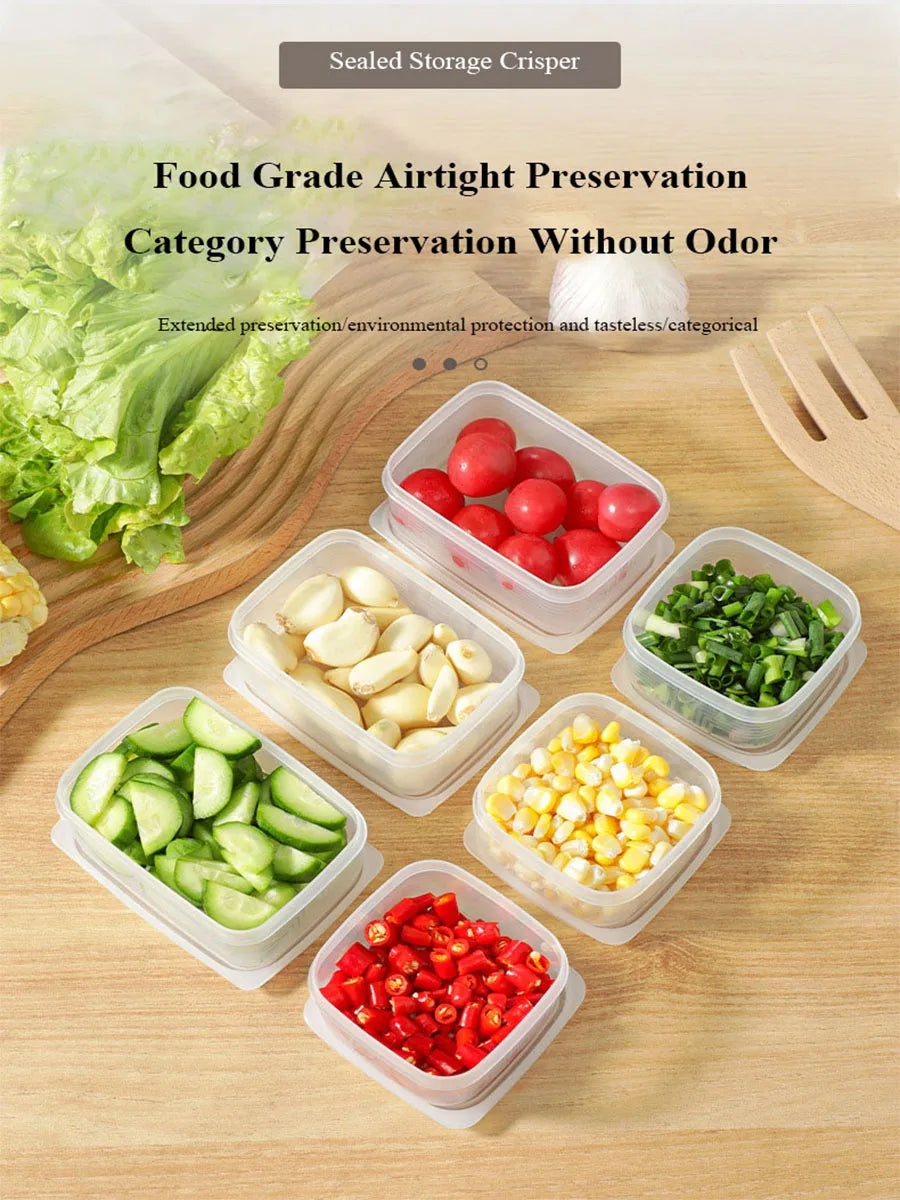 1pcs Refrigerator Food Sealed Crisper Containers Fridge/Kitchen Storage Fresh Box Organizer