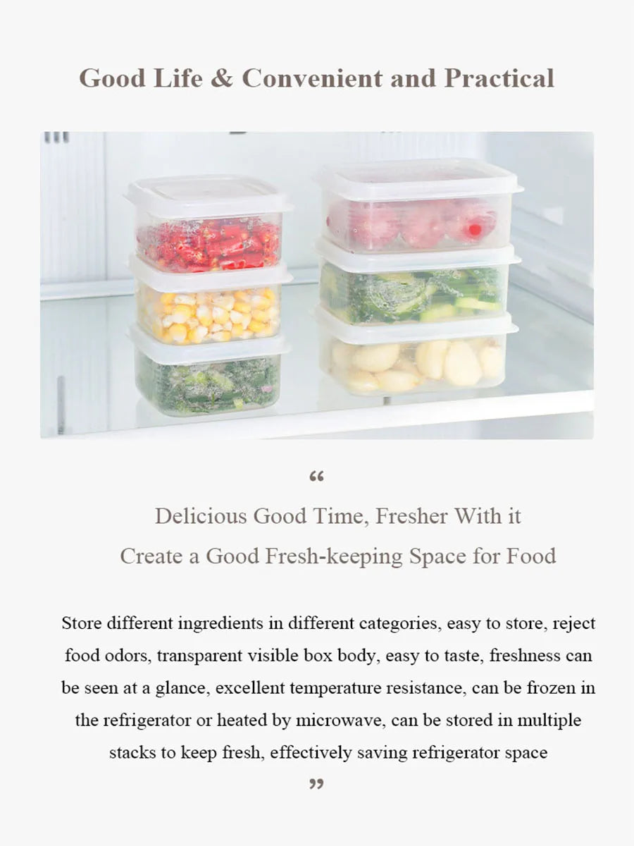1pcs Refrigerator Food Sealed Crisper Containers Fridge/Kitchen Storage Fresh Box Organizer