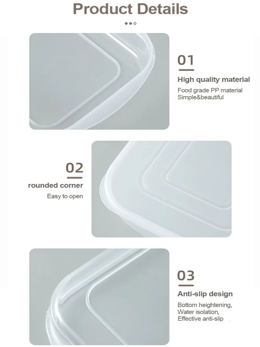 1pcs Refrigerator Food Sealed Crisper Containers Fridge/Kitchen Storage Fresh Box Organizer