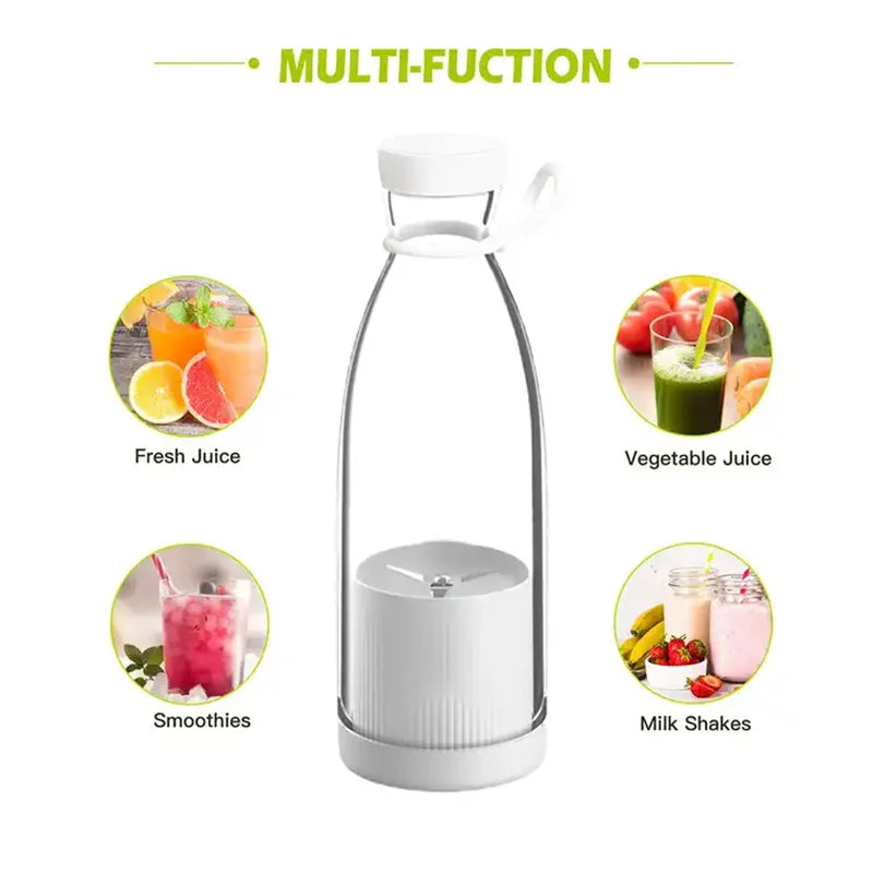380ml personal fresh fruit blenders cup rechargeable mini juice bottles usb juicers smoothie portable blender