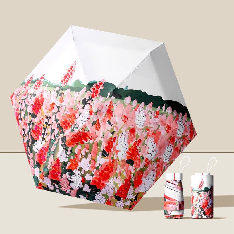 Superbia - Artist Prints Pocket Size Mini Folded UV Protected Umbrella