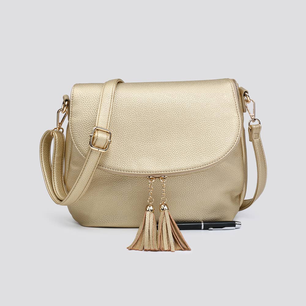 House of Milano - 3351 Faux Leather Crossbody Bag