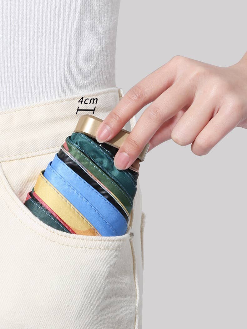 Superbia - Artist Prints Pocket Size Mini Folded UV Protected Umbrella