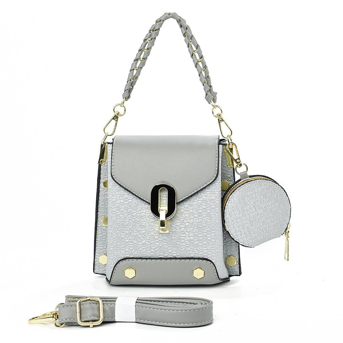 Small Crossbody Bag with 2 Straps & Matching Coin Purse