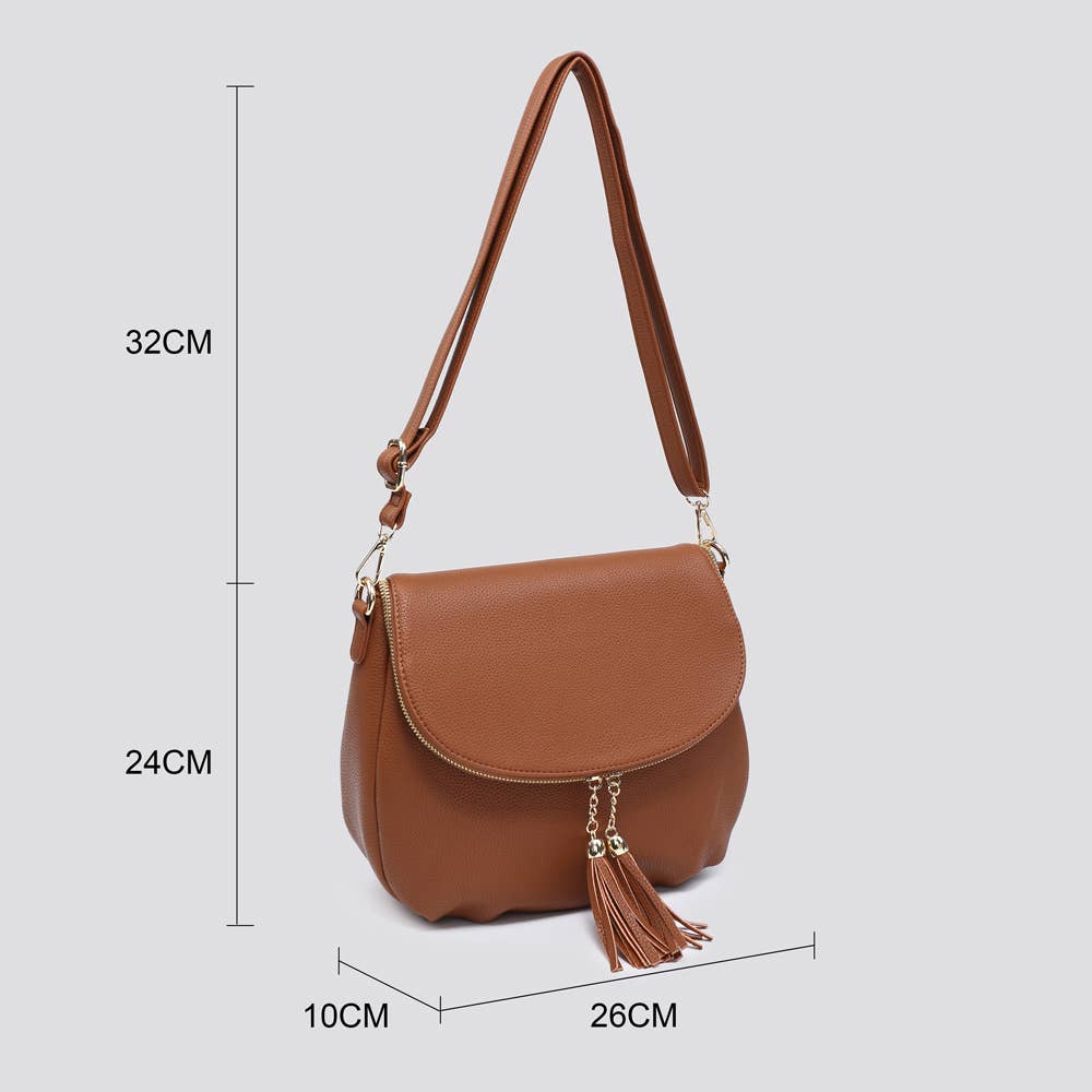 House of Milano - 3351 Faux Leather Crossbody Bag