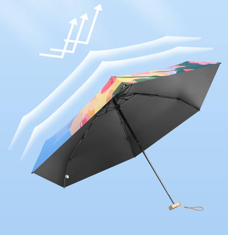 Superbia - Artist Prints Pocket Size Mini Folded UV Protected Umbrella