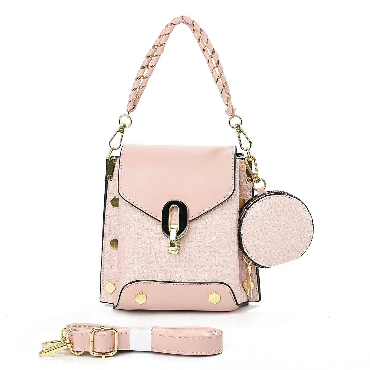 Small Crossbody Bag with 2 Straps & Matching Coin Purse