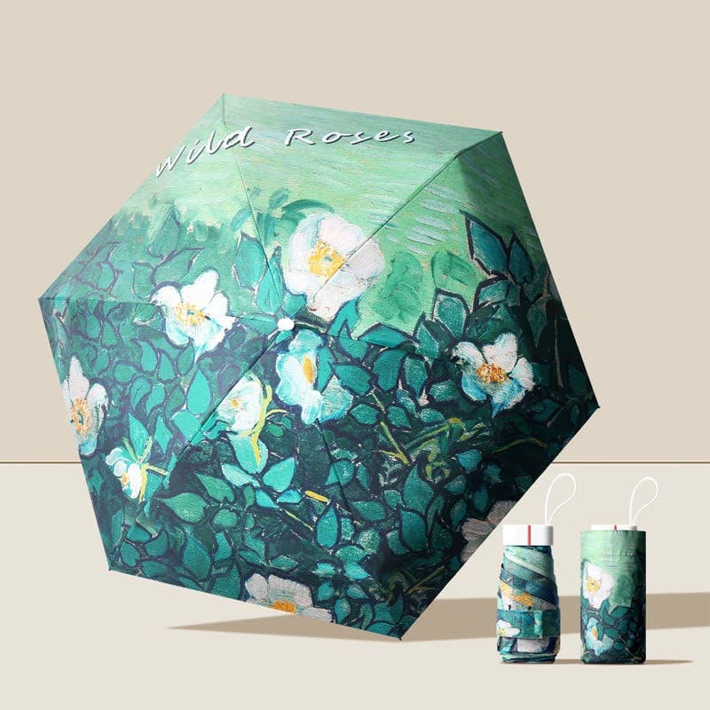 Superbia - Artist Prints Pocket Size Mini Folded UV Protected Umbrella