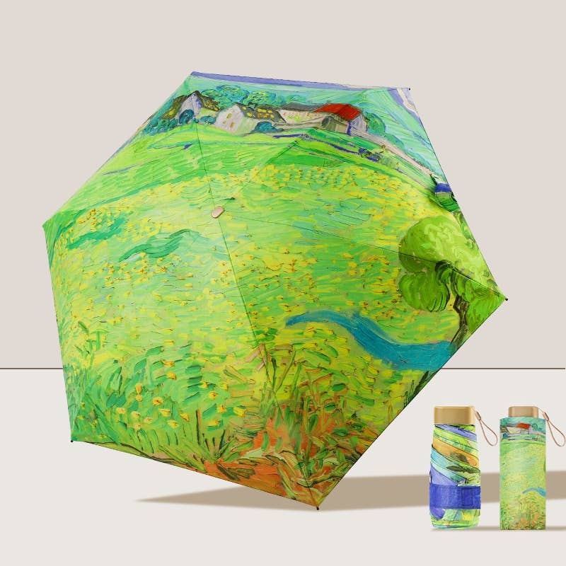 Superbia - Artist Prints Pocket Size Mini Folded UV Protected Umbrella