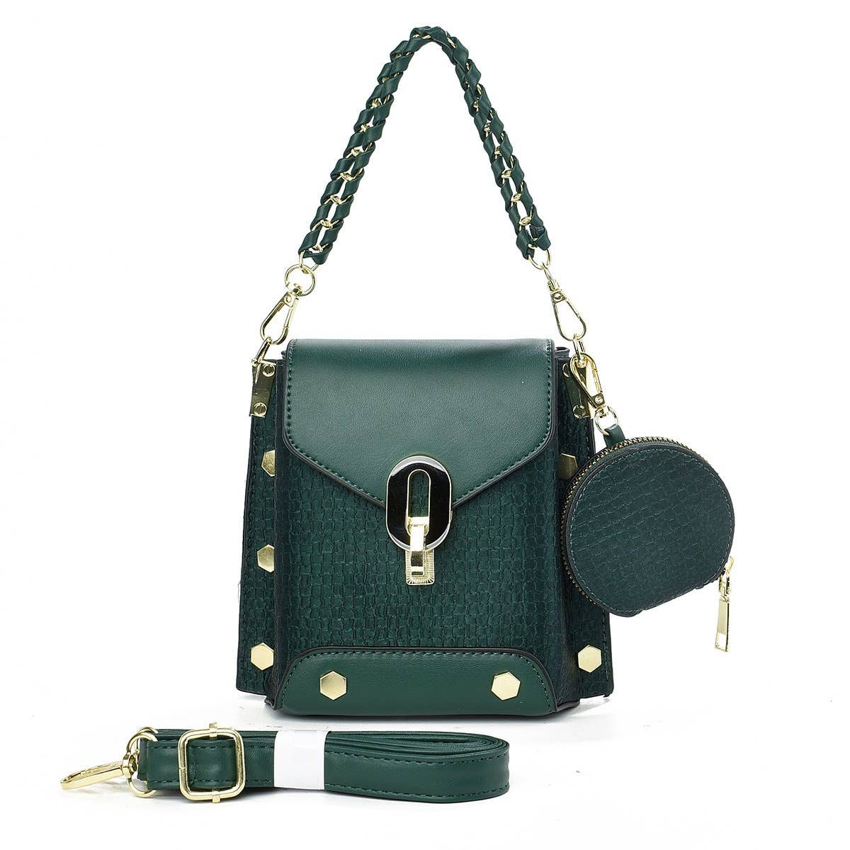 Small Crossbody Bag with 2 Straps & Matching Coin Purse