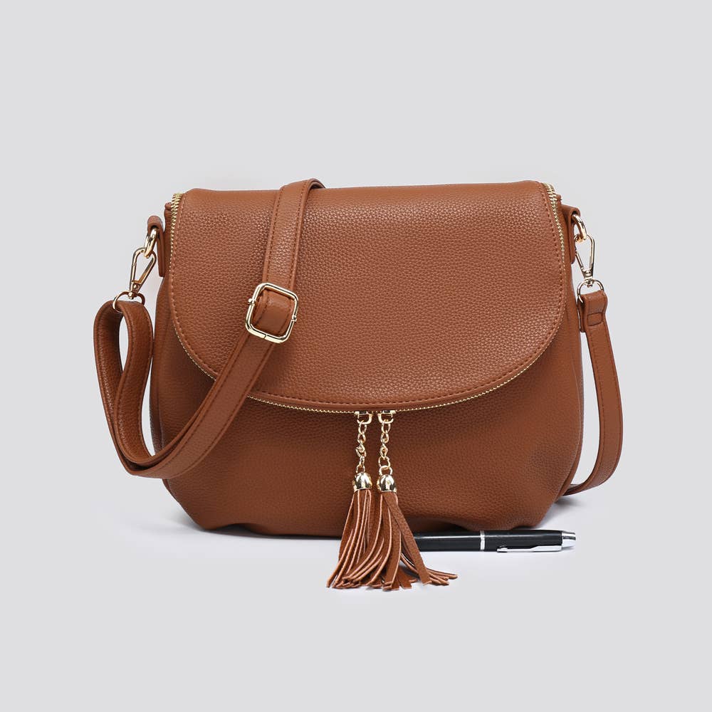House of Milano - 3351 Faux Leather Crossbody Bag