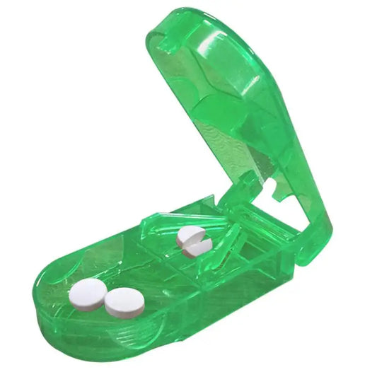 Pill Cutter Clear Pill Cutter And Splitter With Dispenser Clear Vitamin And Medicine Crusher For Adults And Children Portable