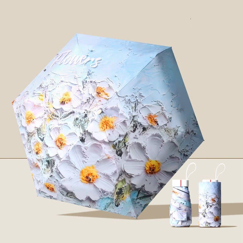 Superbia - Artist Prints Pocket Size Mini Folded UV Protected Umbrella