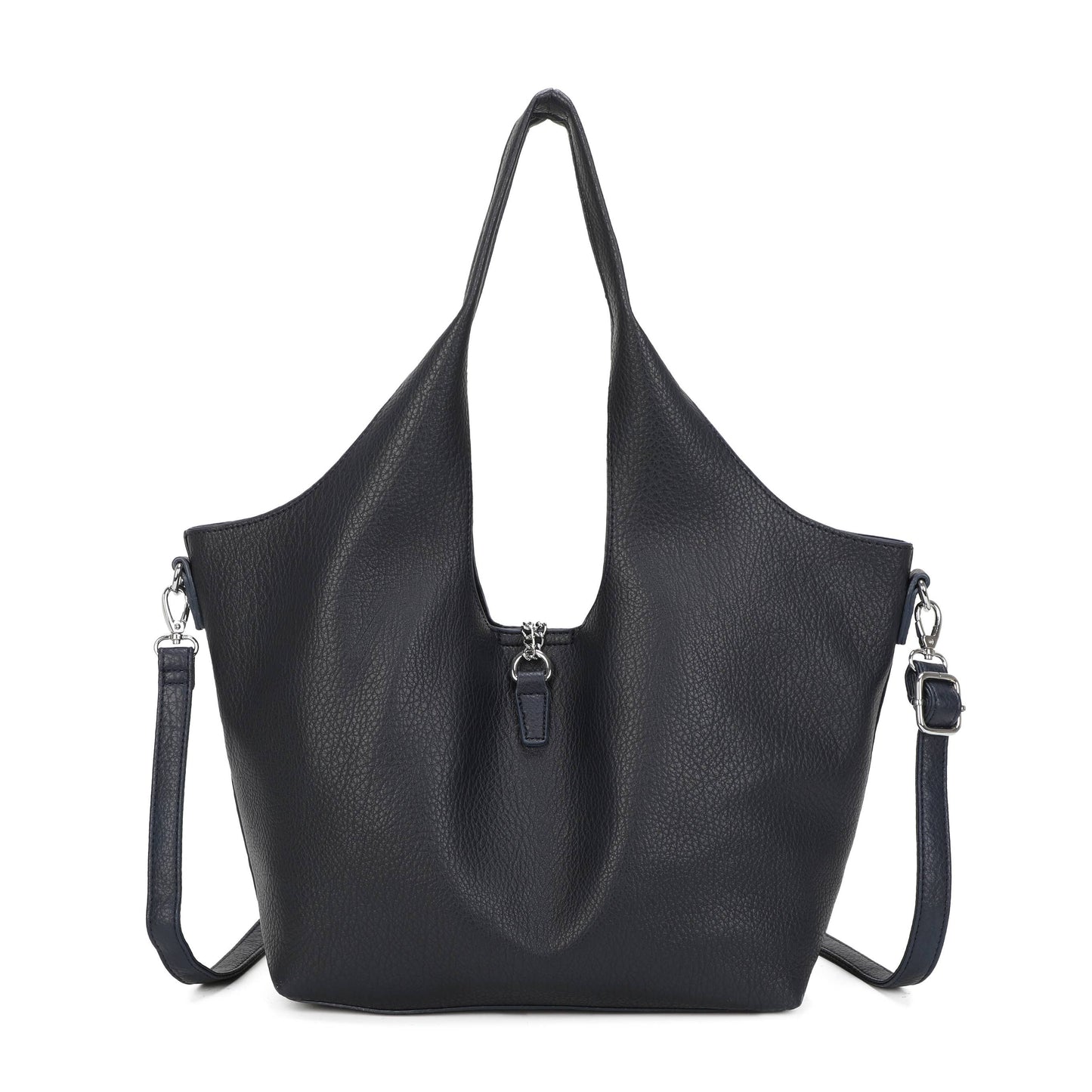 Slouchy Tote Bag with Matching Pouch & Detachable Shoulder Strap