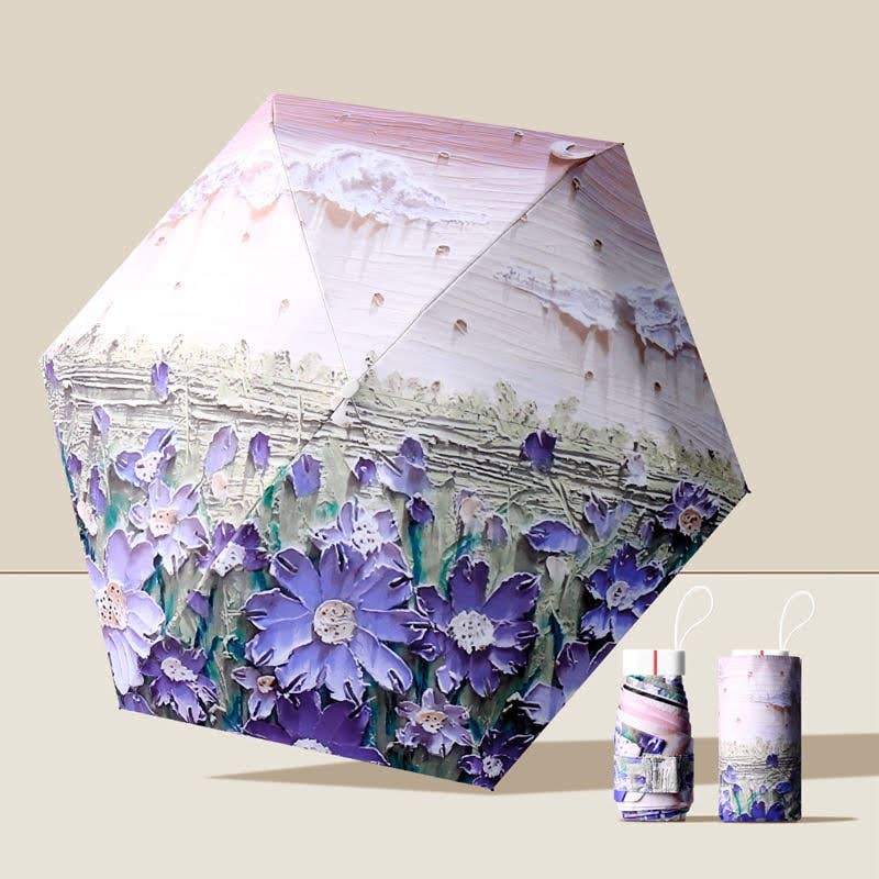 Superbia - Artist Prints Pocket Size Mini Folded UV Protected Umbrella