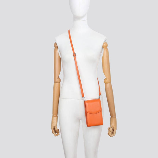Vegan Leather Mini Crossbody Phone Bag | Compact Everyday Bag