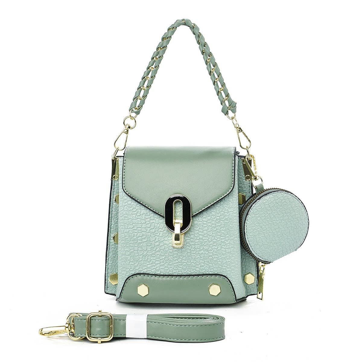 Small Crossbody Bag with 2 Straps & Matching Coin Purse